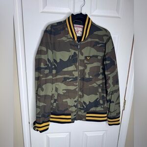 True Religion Camouflage Bomber Jacket
